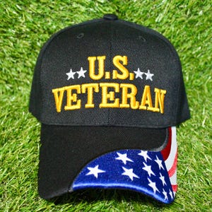 Chapeau de vétéran américain. Casquette brodée de vétéran américain. Chapeau pour vétérans, soldats et partisans patriotiques. Cadeau militaire. Journée des anciens combattants. Cadeau pour papa