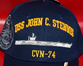 U.S. Navy Baseball Hat. Officially Licensed USS John C. Stennis