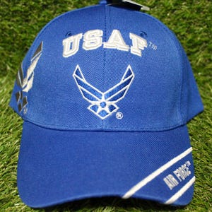 U.S. Air Force Hat. Officially Licensed U.S. Air Force Cap. Adjustable Light Blue Baseball Hat for Members and Veterans. Military Gift. USAF