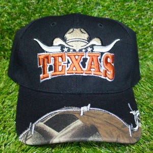 Texas Baseball Hat. Embroidered Texas Longhorn Cap. Black Cap. Don&#39;t Mess With Texas Hat. Perfect and trendy Gift. Texas Pride. Perfect Gift