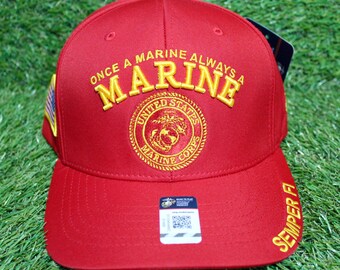 U.S. Marine Corps Hat. Officially Licensed U.S. Marine Corps Hat. Once a Marine, Always a Marine. U.S. Marine Corps. Semper Fi