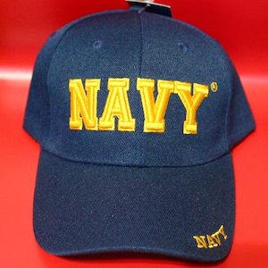 U.S. Navy Baseball Hat. Officially Licensed U.S. Navy Cap. Adjustable Navy Blue Hat for Navy Members and Veterans. Military Hat.Veterans Day