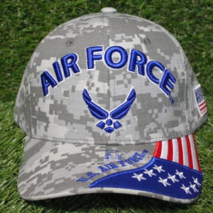 U.S. Air Force Hat. Officially Licensed U.S. Air Force Cap - Adjustable Baseball Hat for Members and Veterans.  Perfect Military Gift. USAF