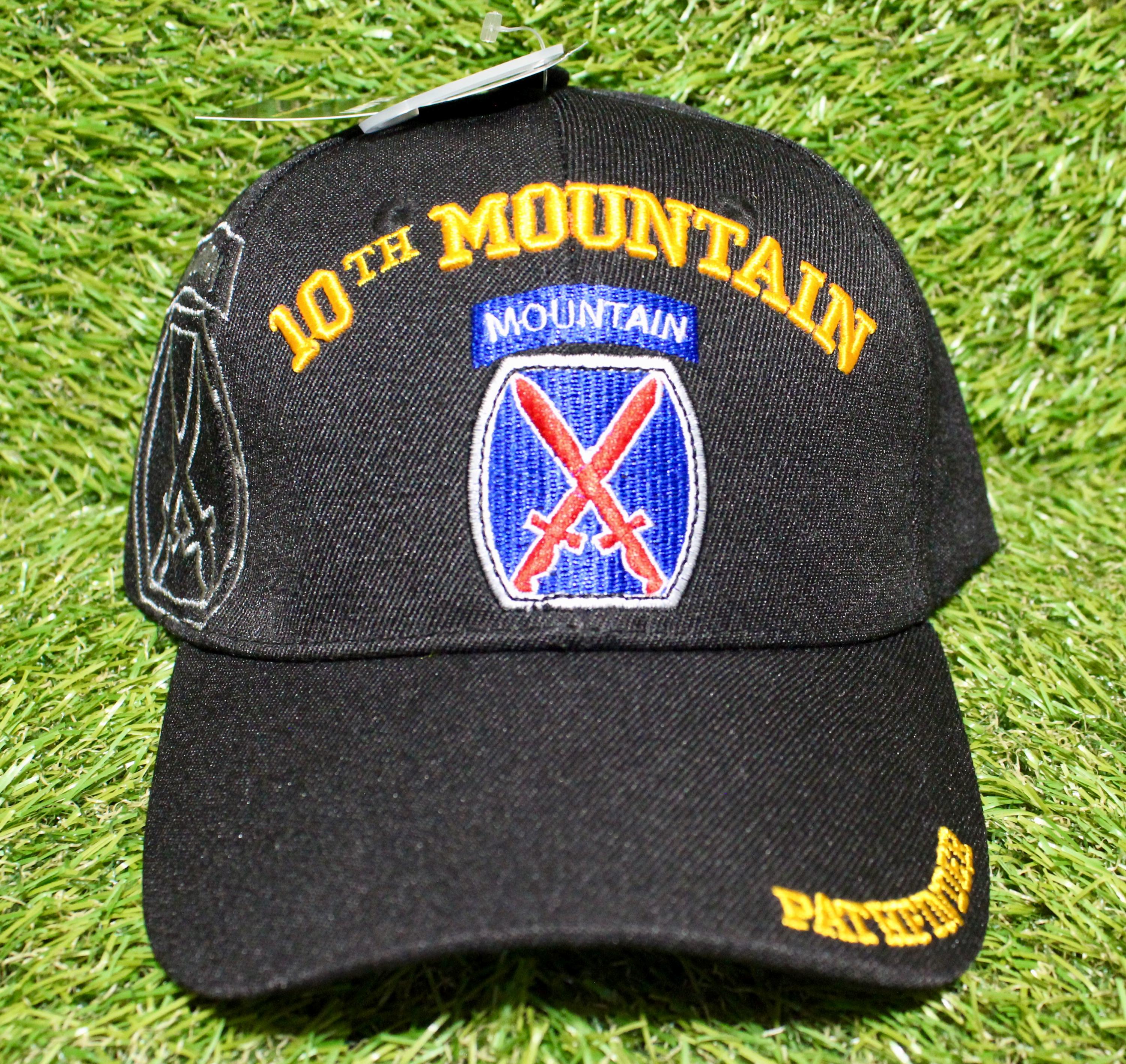 U.S. Army 10th Mountain Baseball Hat. Officially Licensed U.S.