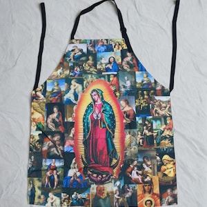 Our Lady of Guadalupe Apron. Mandil de la Virgen de Guadalupe. Christian Apron. Virgen de Guadalupe Apron. Christmas Gift
