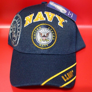 U.S. Navy Hat. Officially Licensed U.S. Navy Cap - Adjustable Baseball Hat for Navy Members and Veterans. Military Hat Perfect Military Gift