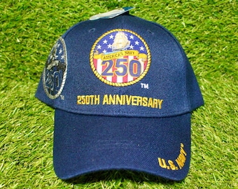 アメリカ海軍250周年記念ベースボールキャップ。公式ライセンス取得