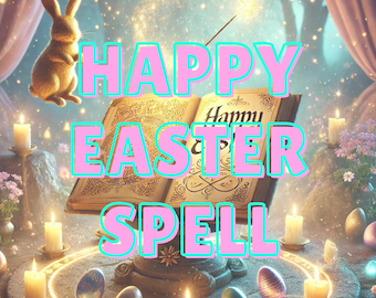 Sort Joyeuses Pâques - Joie, renouveau, bénédictions et un nouveau départ, magie du renouveau du printemps - Joyeuses Pâques énergie, bonheur de Pâques - abondance, paix