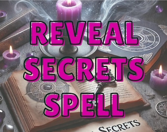 Sort Révélation des secrets : découverte de vérités et de connaissances cachées,Sort pour la vérité et la clarté,Rituel puissant de révélation de la vérité,Révélation profonde