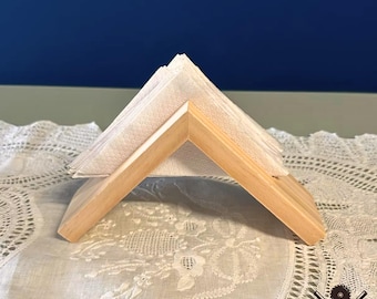 Wooden Napkin Holder,  Handcrafted Napkin Holder Christmas Napkin Holder, Kitchen & Restaurant Décor| Rustic