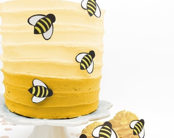 Edible Bumble Bees - Cake & Cupcake toppers - Food Decorations