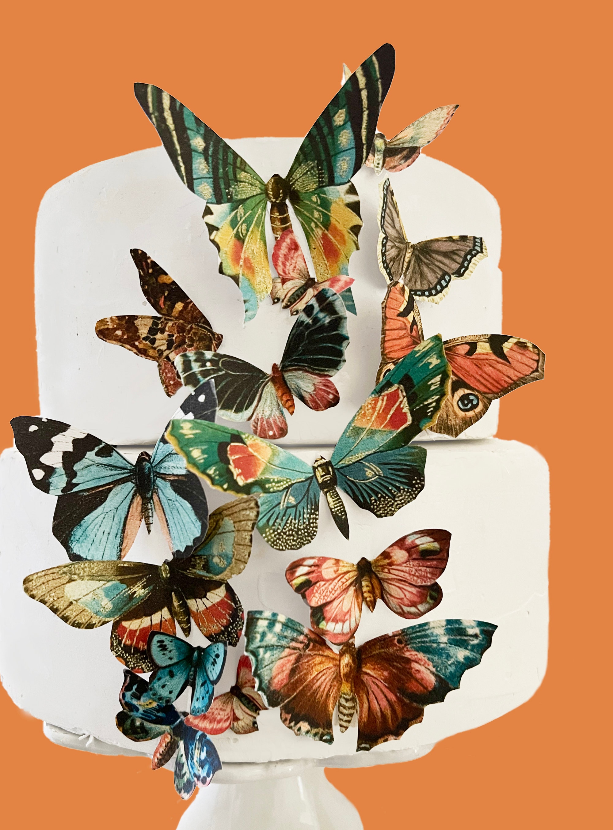 Victorian Vintage Style Edible Butterflies