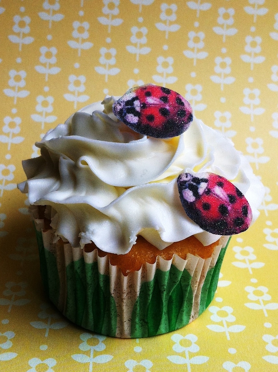 Edible Lady Bugs - Cake & Cupcake toppers - Food Decorations