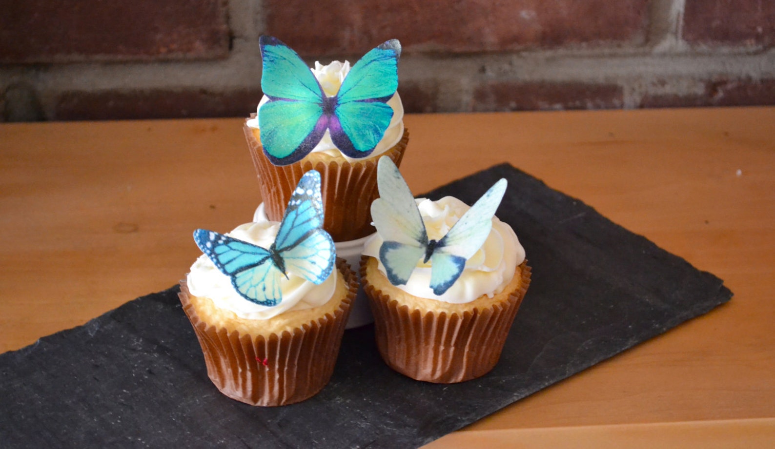 EDIBLE BUTTERFLIES the Original Large Assorted Green Cake Etsy