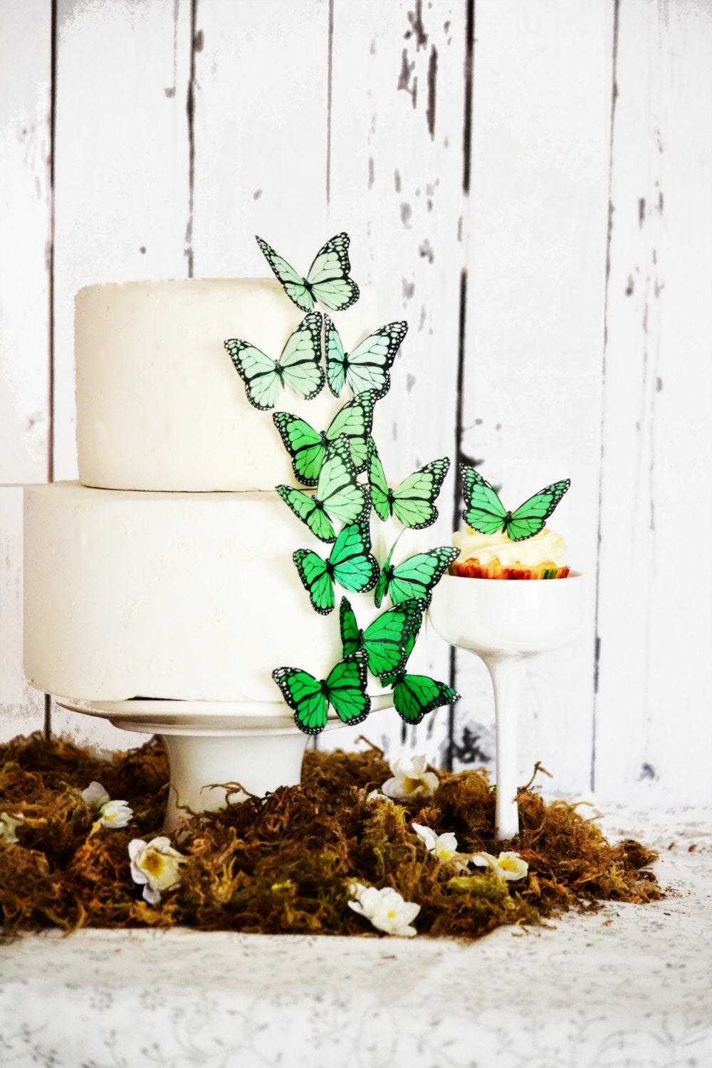 Edible Ombre Monarch Butterflies Food Decorations