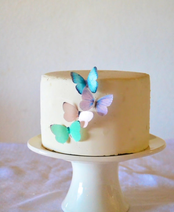 Small Assorted Pastel Edible Butterflies set of 24 - Edible Butterflies for Cakes and Cupcakes Il_570xn