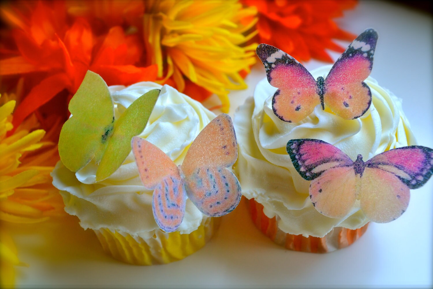 EDIBLE Butterflies Decorations for Garden Party Cake & Etsy