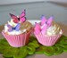 24 EDIBLE Butterflies The Original- Small Pink and Purple  -  Cake & Cupcake toppers - Food Decorations - PRECUT and Ready to Use 