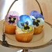 Edible Pansies- Pink, Purple, Blue - Cake & Cupcake toppers - Food Decoration 