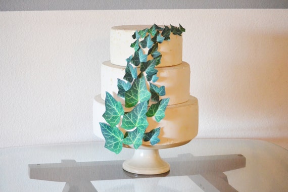 Essbare Efeubltter Torten & Cupcake Toppers - Hochzeitstorte Dekoration -  Etsy Schweiz