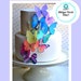 Wedding Cake Topper The Original EDIBLE BUTTERFLIES - Large Rainbow Assortment - Cake & Cupcake Toppers - Edible Cake Decorations 