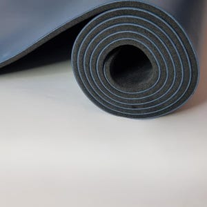 Signature | Blå PU-gummi halkfri yogamatta bild 7
