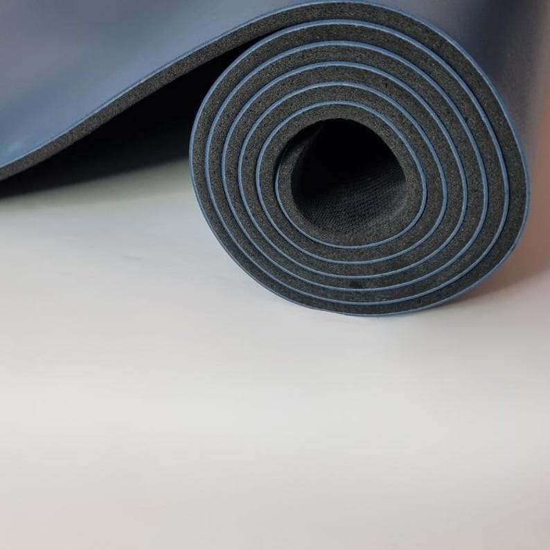 Signature | Blå PU-gummi halkfri yogamatta bild 7