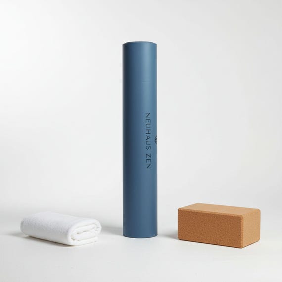 Signature | Blue PU Rubber Non Slip Practice Yoga Mat