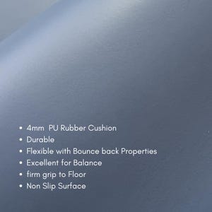 Signature | Blå PU-gummi halkfri yogamatta bild 8