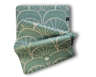 Hana Microsuede Yoga Mat: Non-Slip Eco Rubber, 4.8mm Thick