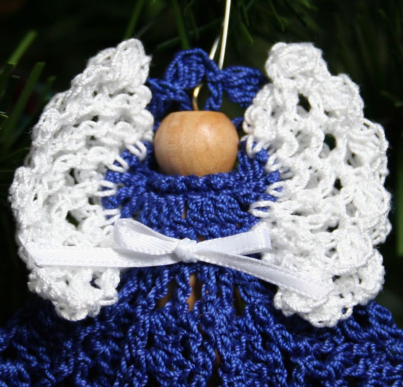 Angel Ornament Crocheted Clothespin Angel Holiday Christmas Etsy