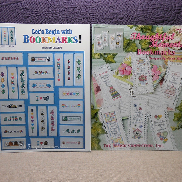 Destash - Bookmark Bonanza Cross Stitch Pattern Books - Lot of Two