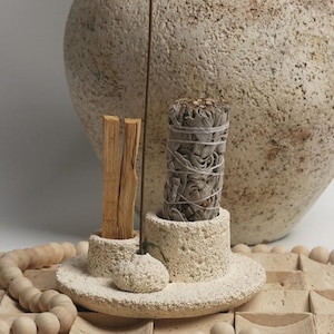 Stone Incense Holder, Palo Santo Tray, Incense Dish, Stone Stick Holder, Meditation, Relaxation, Religion, Fragrance Tray, Boho, Home Decor