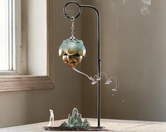 Keramik Berg Weihrauchbrenner hängen: Zen Aromatherapie Schreibtisch Dekor