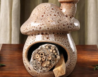 Palnik Palo Santo w kształcie grzyba: ręcznie robiony ceramiczny uchwyt na kadzidełka