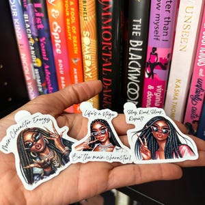 Personagem principal | Conjunto de 3 adesivos brilhantes