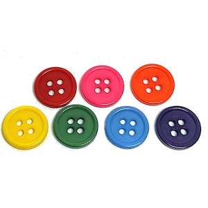 MOP 4-hole Shirt Buttons, Smoke Grey, Choose Size, Set of 6 Loose