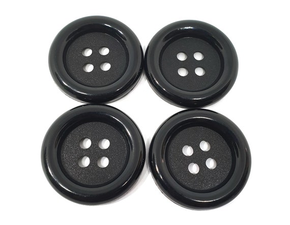 20 Pcs Big Buttons 4 Hole Size 33 Mm White Black red Yellow Green