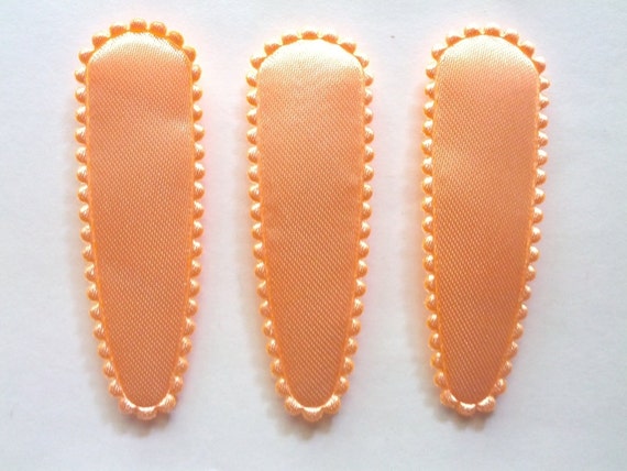 36 pcs Plain Grey Satin hair clip covers size 55mm