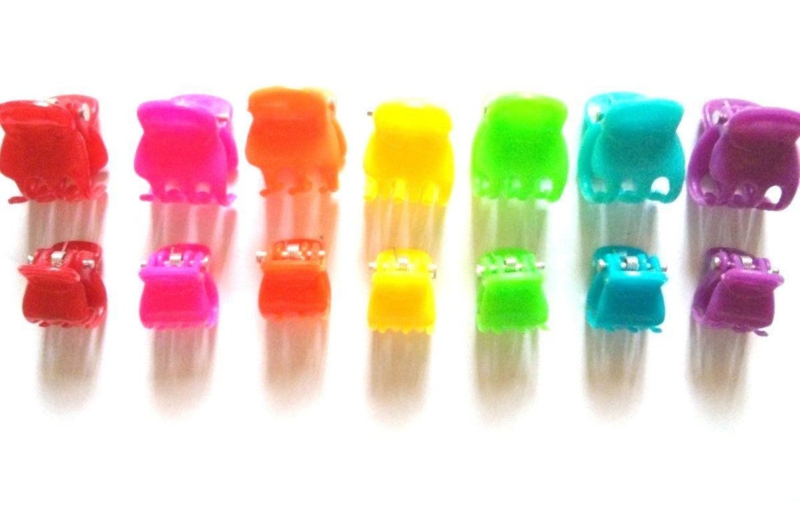 30 Pcs Mix Size Hair Claw Clips for Hair Crafts Black White Etsy