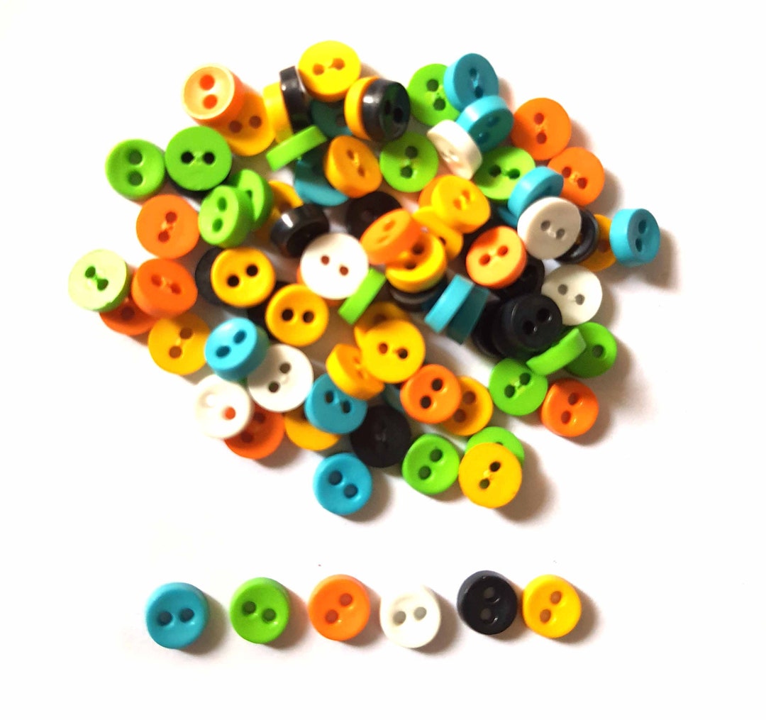 150 piezas de botones pequeños, microbotones para manualidades, 2 ...