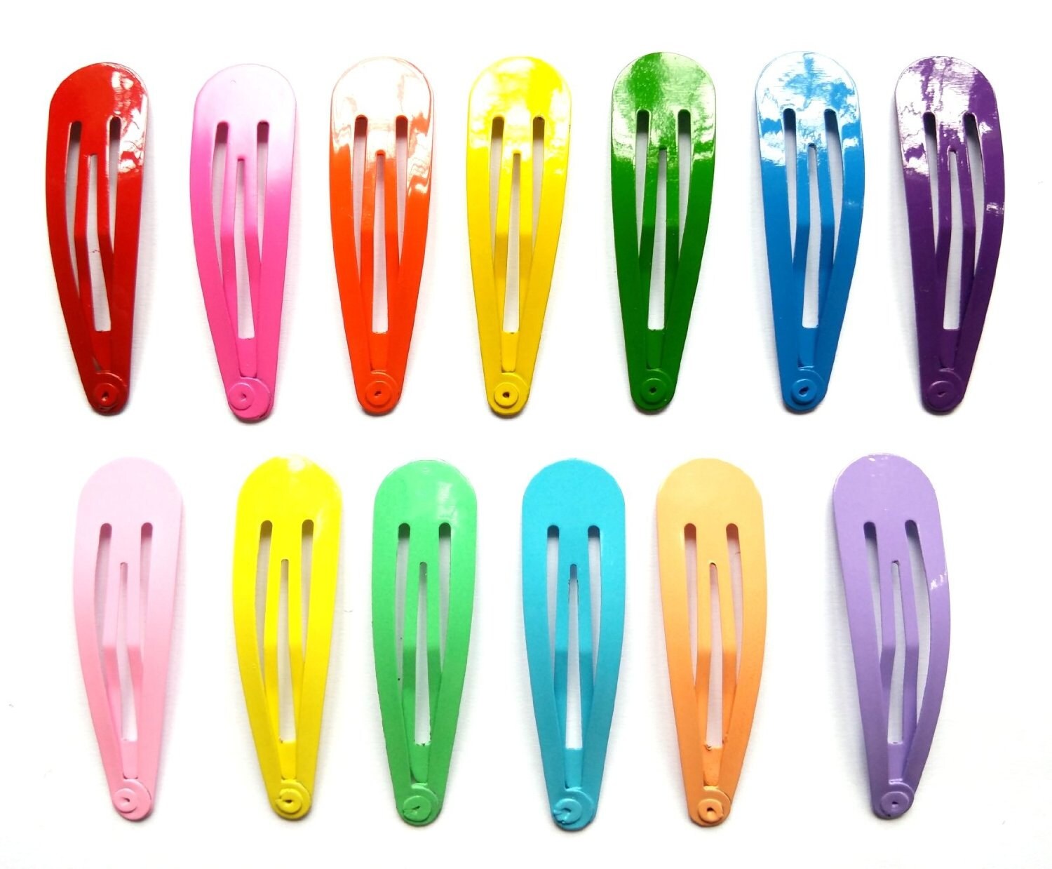 24 Pcs 40 Mm Hair Clips Accessories Findings Mix Bright and Etsy