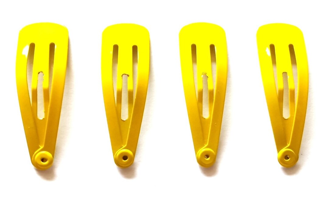 24 Pcs Yellow Small Hair Clip for Toddle Baby Girl Findings Etsy