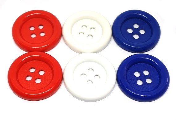 10 pcs Big Retro dot Buttons size 33 mm Purple Color white dot