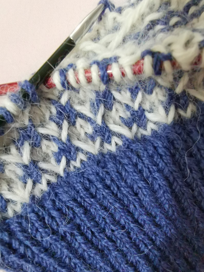 Knitting Hat Pattern Unique Knit Stitch Unisex Texture Knitting Beanie Ski Hat x Slip Stitch Mosaic Knit Size Inclusive New Born to Adult image 6