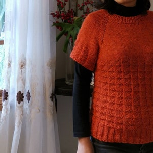 Kokoda Sweater Knitting Pattern: Seamless Top-down Raglan Pullover (PDF Pattern)
