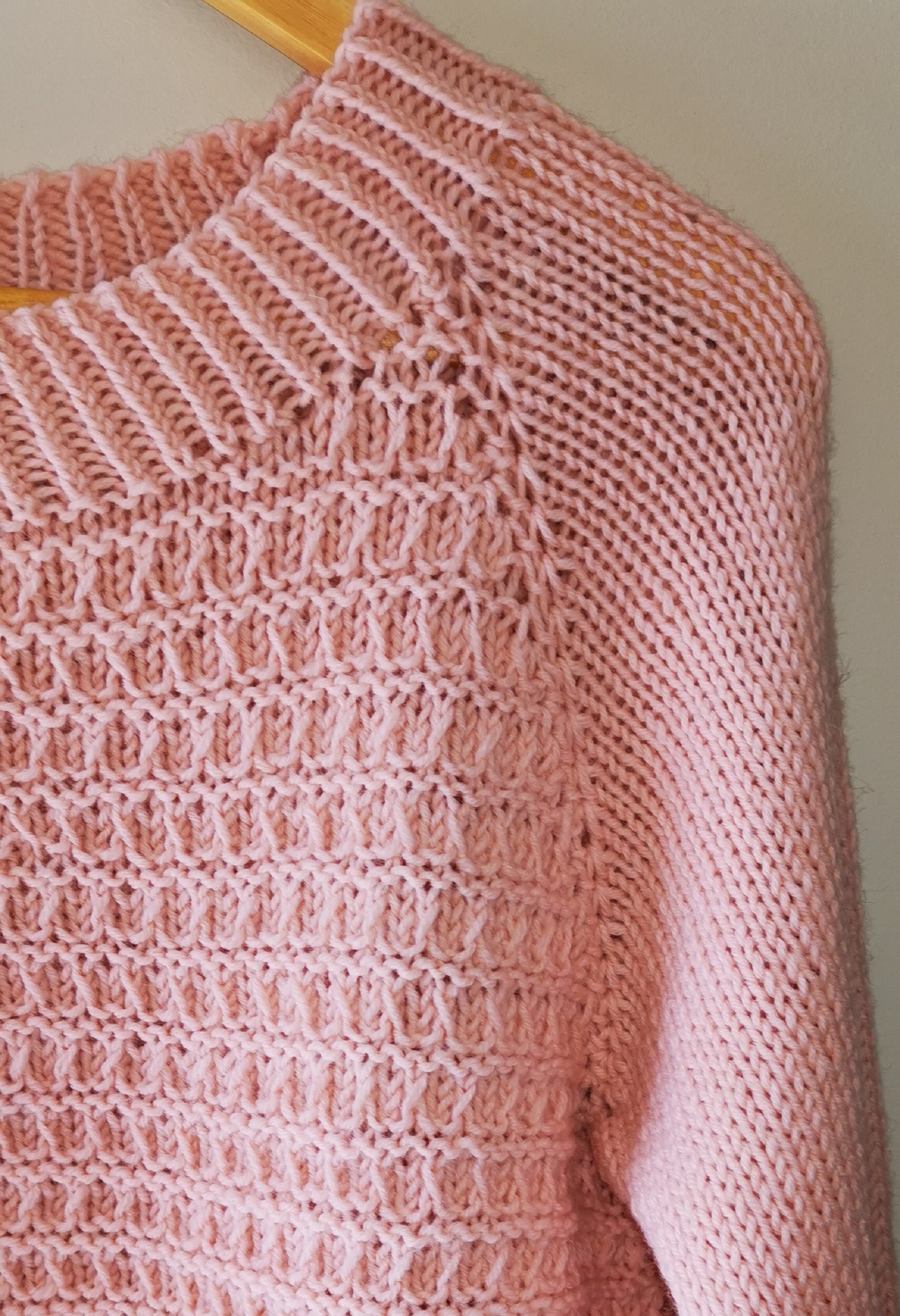 Knitting Pattern Snuggle Knitting Sweater Bottom up Jumper - Etsy