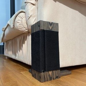 Natural Wooden Sofa Cat Scratcher, Sofa Protect Cat Scratcher, Cat Scratching Post, Corner Cat Scratch Post, Cat Furniture for Scratching