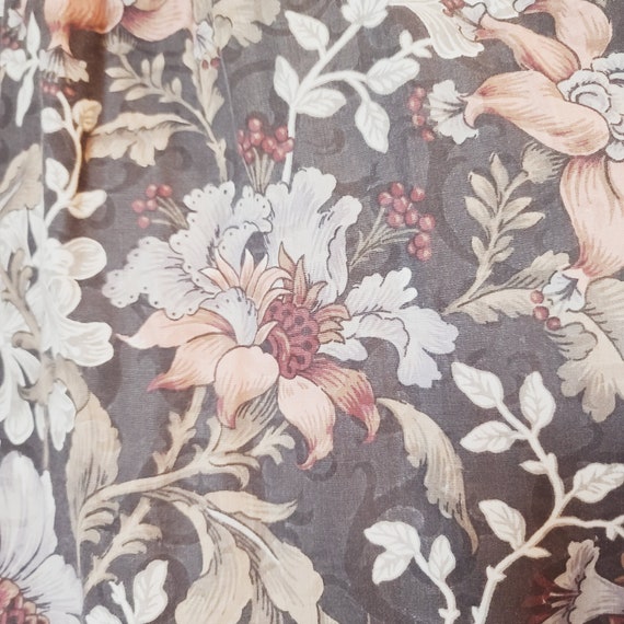 Vintage XL Floral Cotton Prairie Dress Mid Length… - image 8