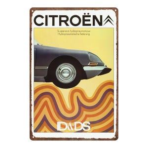 Buy Citroen DS Poster, Vintage Logo, French Car, Garage Poster 
